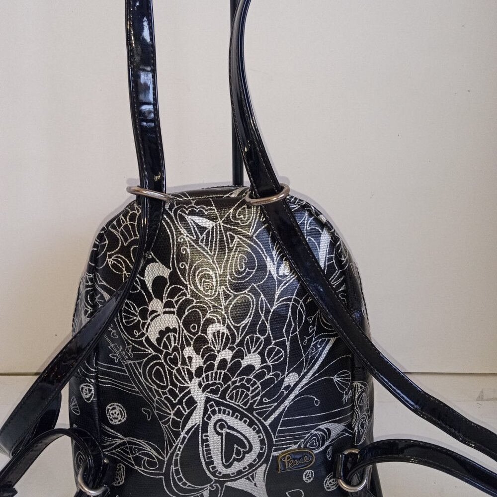 Sakroots Artists Circle Mini Backpack Blk/Gray On… - image 5